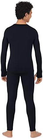 Cuddl Duds Boys Cold Weather Fleece-Lined Thermal Underwear 2-Piece Set - Kids Long Sleeve Top and Leggings Long Johns