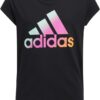 adidas Girls' Short Sleeve Cotton Essential T-Shirt Top