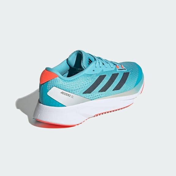 adidas Adizero Sl Light Aqua/Carbon/Solar Red 10 B (M)