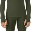 Cuddl Duds Boys Cold Weather Fleece-Lined Thermal Underwear 2-Piece Set - Kids Long Sleeve Top and Leggings Long Johns
