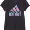 adidas Girls' Short Sleeve Cotton Essential T-Shirt Top