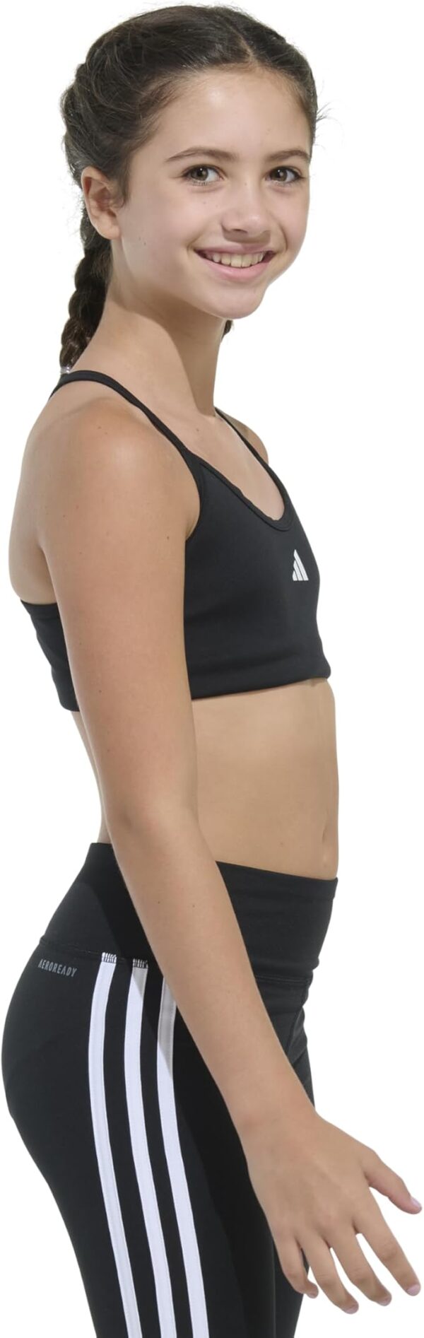adidas Girls' Padded Y Back Sports Bra