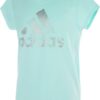 adidas Girls' Short Sleeve Cotton Essential T-Shirt Top