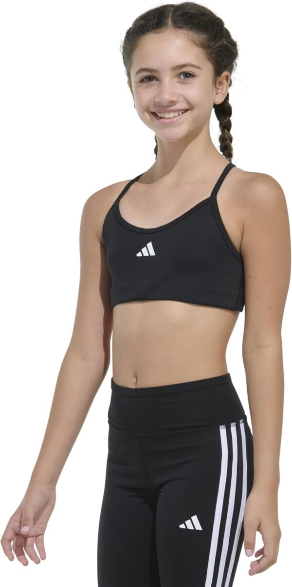 adidas Girls' Padded Y Back Sports Bra