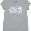 adidas Girls' Short Sleeve Cotton Essential T-Shirt Top