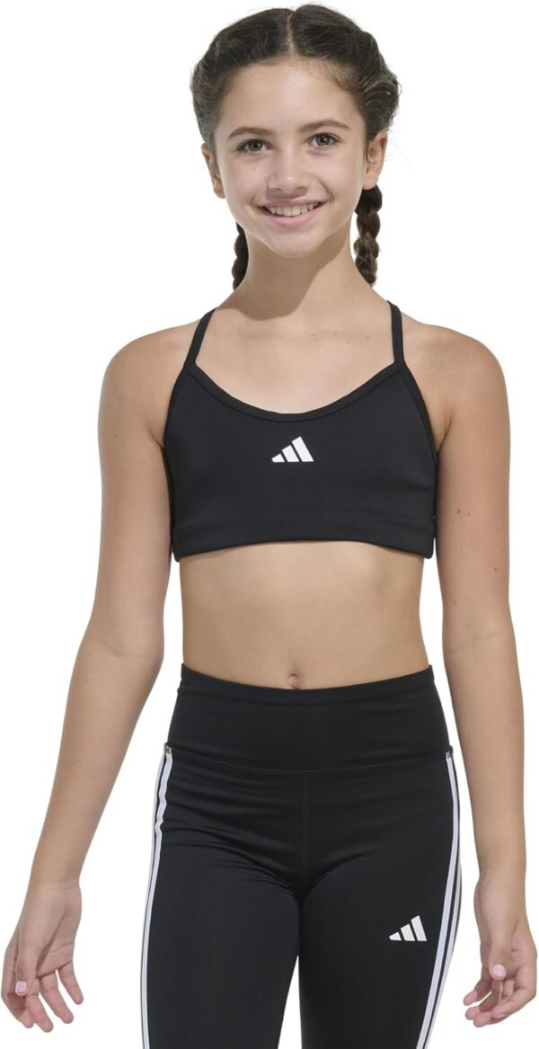 adidas Girls' Padded Y Back Sports Bra