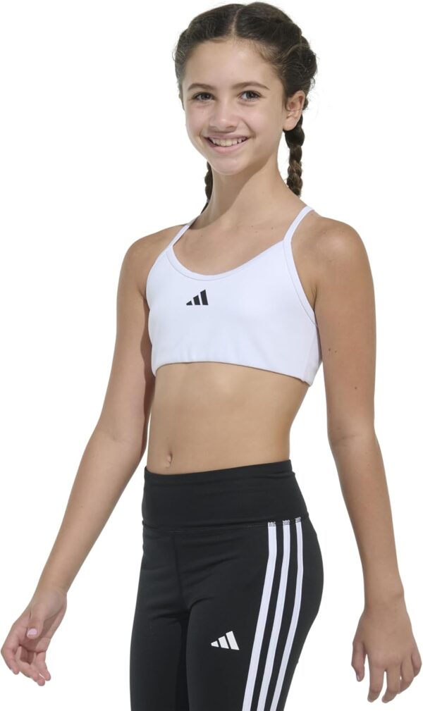 adidas Girls' Padded Y Back Sports Bra